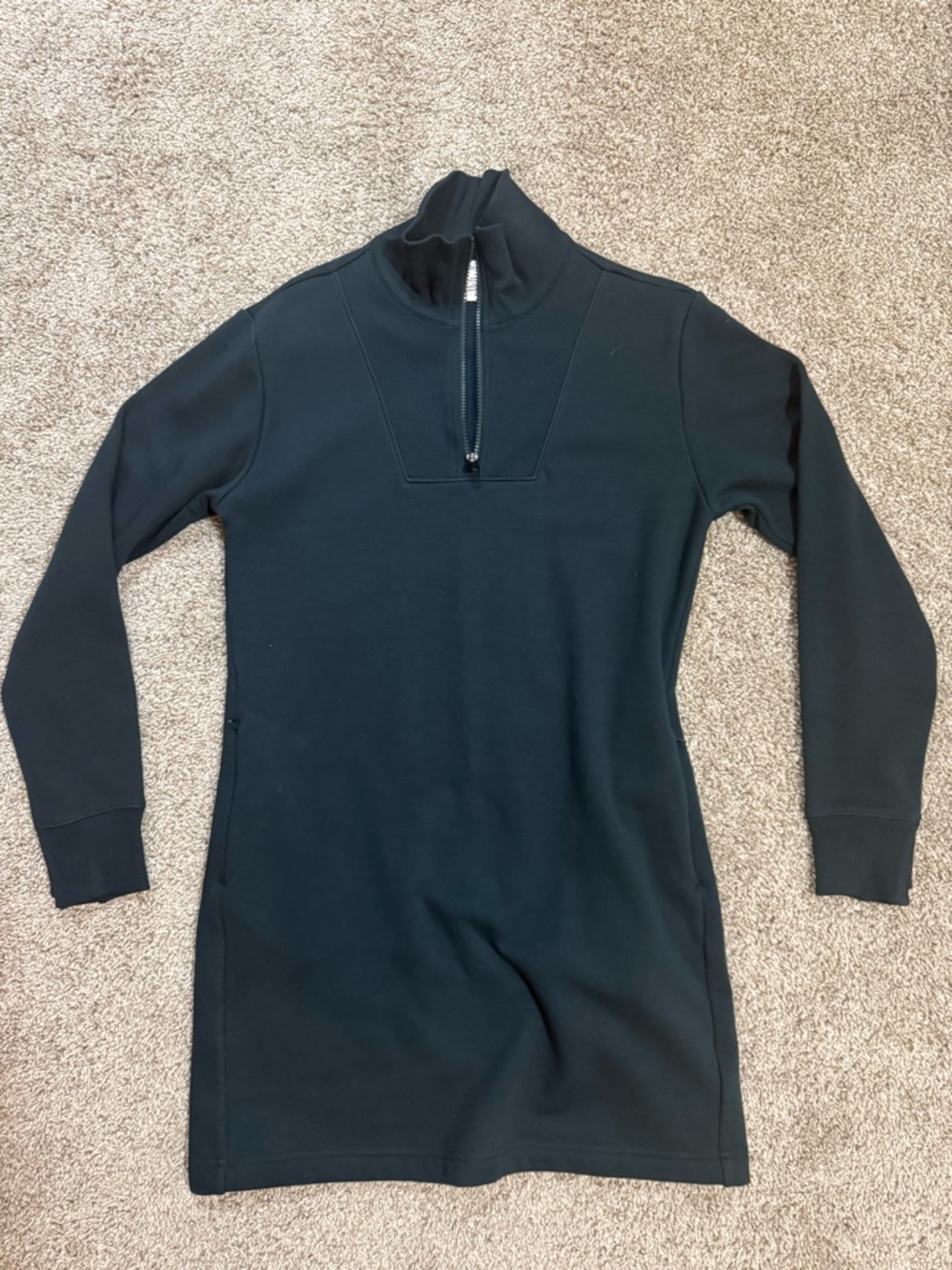 Athleta Black Pullover with Mock Neck